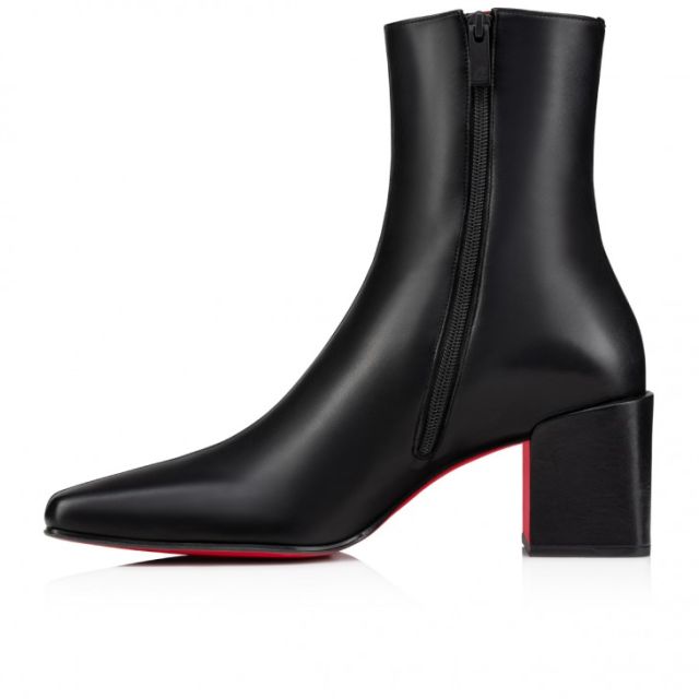 Christian Louboutin Alleo Boot 40mm Low Boots Calf Leather Black