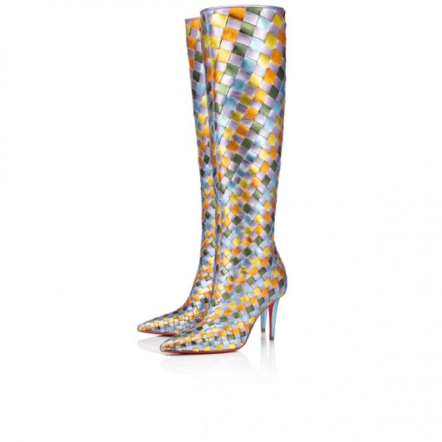 Christian Louboutin Damiboot 85mm Boots Leather Multicolor