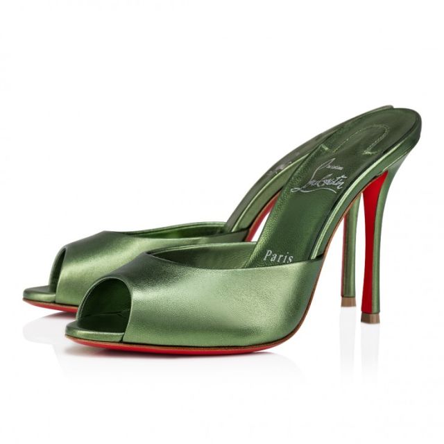 Christian Louboutin Me Dolly 100mm Mules Nappa Leather Vertlaine