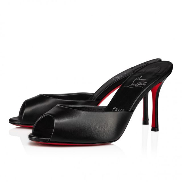 Christian Louboutin Me Dolly 85 Mm Mules Nappa Leather Black