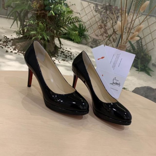 Christian Louboutin New Simple Pumps 85mm Patent Leather Black