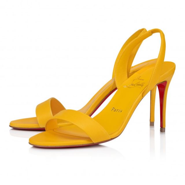Christian Louboutin O Marylin 85 Mm Sandals Nappa Leather Pollen
