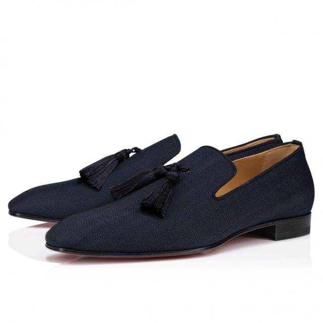 Christian Louboutin Officialito Loafers Smart Fabric Marine
