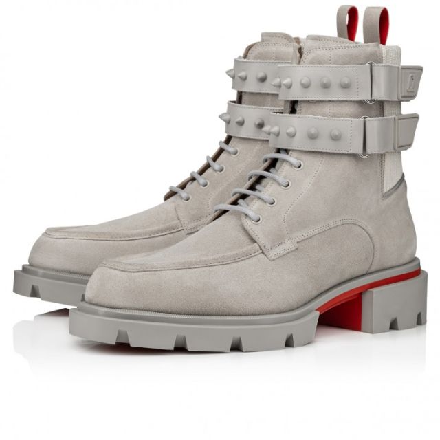 Christian Louboutin Our Fight Boots Leather And Mesh Goose