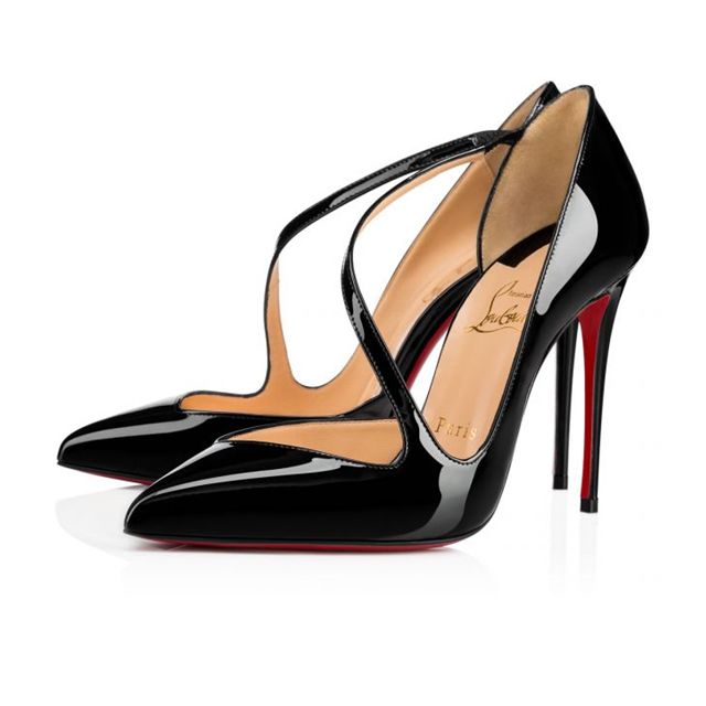 Christian Louboutin Pumps Jumping 100 mm Black  Patent Leather