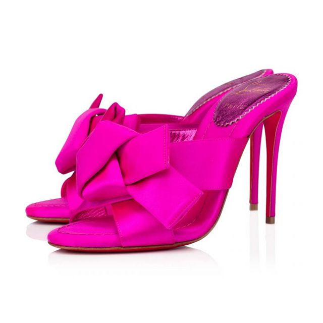 Christian Louboutin Sandal Matricia 100 mm Holly Pink/lin Holly Pink Satin