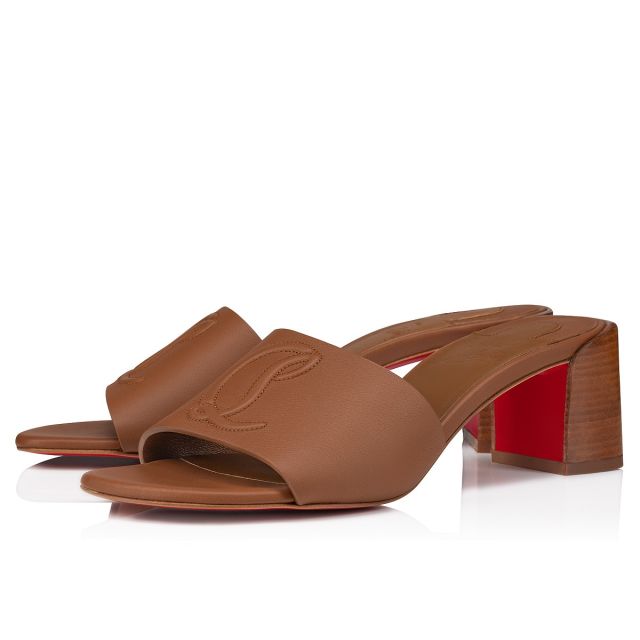 Christian Louboutin So CL Mule 55mm Calf Leather Brown