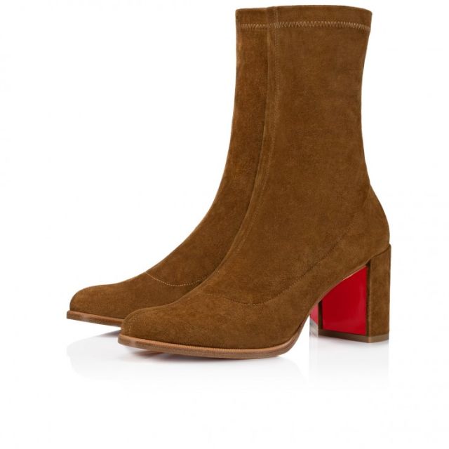 Christian Louboutin Stretchadoxa 70 Mm Low Boots Stretched Veau Velours Rhea