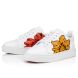 Christian Louboutin Adolon Junior Sneakers Calf Leather Shun Sudo Flower Print White