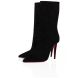 Christian Louboutin Astrilarge Booty 100 Mm Boots Veau Velours Black