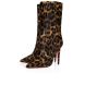 Christian Louboutin Astrilarge Booty 100 Mm Low Boots Pony Kitty Leopard Print