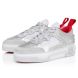Christian Louboutin Astroloubi Strass Sneakers Calf Leather And Strass Silver