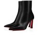 Christian Louboutin Condora Booty 85 Mm Low Boots Calf Leather Black