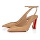Christian Louboutin Condora Strap 100 mm Strappy Pumps Leather Toffee