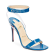 Christian Louboutin Jonatina 100mm Sandals PVC & Patent Leather Blue
