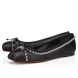 Christian Louboutin Mamadrague Spikes Ballerinas Nappa Leather And Spikes Black