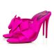 Christian Louboutin Mules Matricia 100 mm Holly Pink/lin Holly Pink Satin