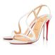 Christian Louboutin Rosalie 100 Mm Sandals Leather And Pvc Bianco