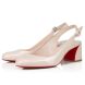 Christian Louboutin So Jane Sling 55 Mm Pumps Patent Leather Leche