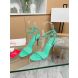 Christian Louboutin So Me 105 mm Sandals Leather Spikes Mint