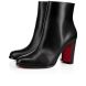 Christian Louboutin Spikita Booty Adox 85 mm Black/black Lucido Leather