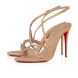 Christian Louboutin Tatooshka Spikes 100 Mm Strappy Sandals Kid Leather And Spikes Blush