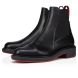 Christian Louboutin Urbino Chelsea Low Boots Calf Leather Black