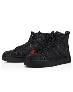 Christian Louboutin Adolon High-Top Sneakers Leather Black