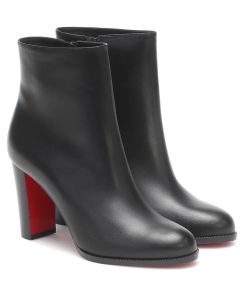 Christian Louboutin Adox 85mm Leather Ankle Boots Black