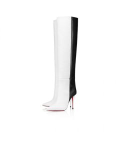 Christian Louboutin Astrilarge Botta 100 Mm Boots Calf Leather Bianco