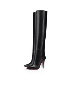 Christian Louboutin Astrilarge Botta 100 Mm Boots Calf Leather Black