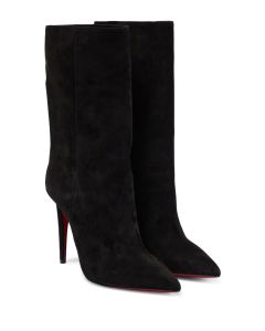 Christian Louboutin Astrilarge Suede Boots Black