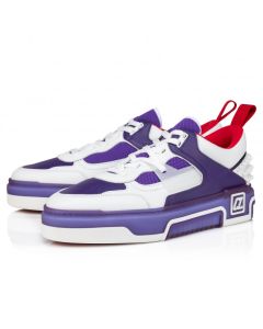 Christian Louboutin Astroloubi Sneakers Calf Leather And Nappa Leather White Purple