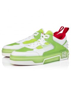 Christian Louboutin Astroloubi Sneakers Women Calf Leather And Nappa Leather White Green