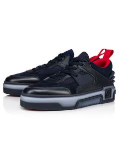 Christian Louboutin Astroloubi Sneakers Calf Leather Suede And Rubber Navy 