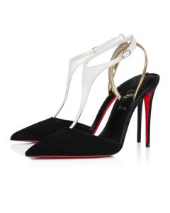 Christian Louboutin Athina Pump 100 Mm Pumps Nappa Leather And Suede Black