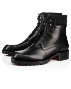 Christian Louboutin Boot Trapman Black Leather