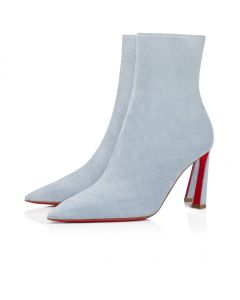 Christian Louboutin Condora Booty 85 Mm Low Boots Veau Velours Paseo