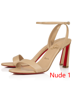 Christian Louboutin Condora Queen 85 Mm Sandals Nappa Leather Nude