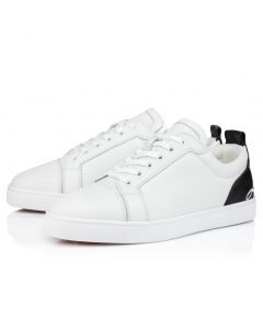 Christian Louboutin Fun Louis Junior Sneakers Smooth Calf Leather White
