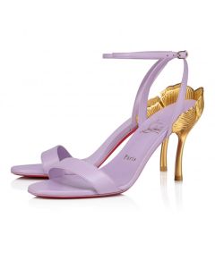 Christian Louboutin Ginko Girl 85mm Strappy Sandals Nappa Leather Parme