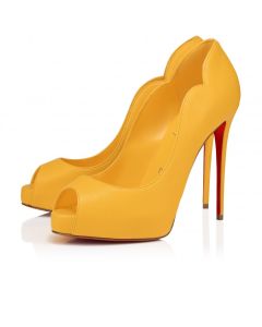 Christian Louboutin Hot Chick Alta 120 Mm Pumps Nappa Leather Pollen