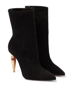 Christian Louboutin Lipbooty 100mm Suede Ankle Boots