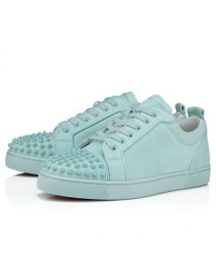 Christian Louboutin Louis Junior Spikes Sneakers Suede And Spikes Iceberg