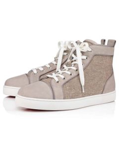 Christian Louboutin Louis Gray Sasso/beige Suede Leather