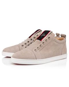 Christian Louboutin Low-top F.A.V Fique A Vontade Grey Sasso Leather