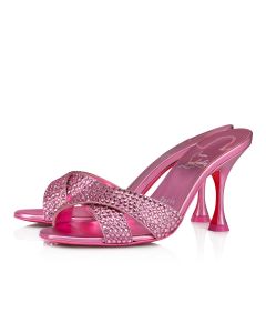 Christian Louboutin Mariza Is Back Strass 85 Mm Mules Sandals Glam