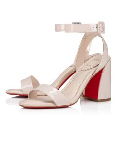 Christian Louboutin Miss Sabina 85 Mm Sandals Patent Calf Leather Leche