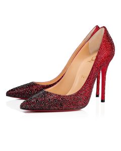 Christian Louboutin Pumps Kate Strass 100 mm Black/red Strass
