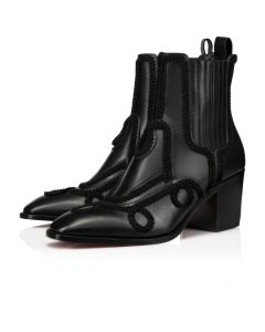 Christian Louboutin Rosalio 70 Mm Boots Calf Leather Black